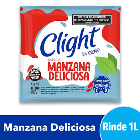 JUGO E/SOBRE CLIGHT MANZANA DELICIOSA